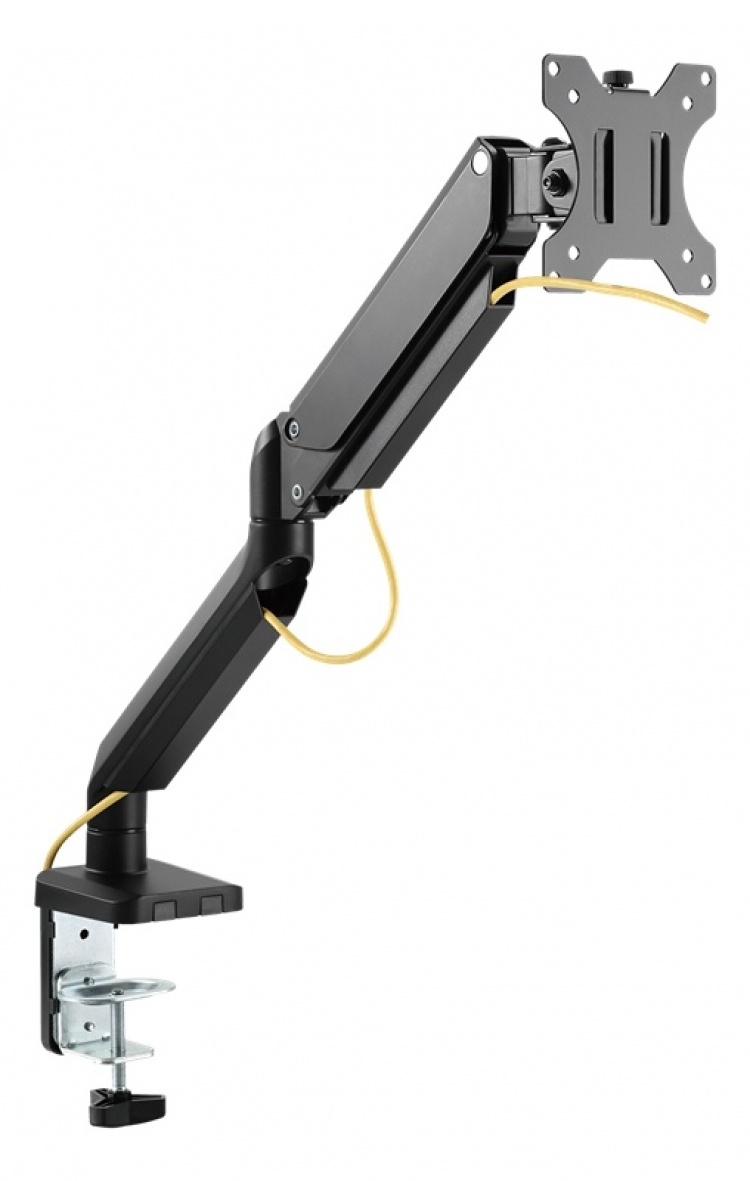 DELTACO Kontor, enkelt skrivebord, gassfjær, 17