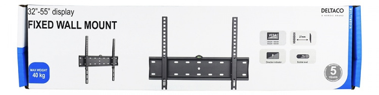DELTACO, fast vegg, 32