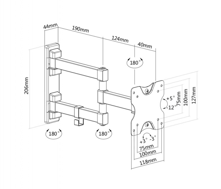 DELTACO3-veis vegg, 13