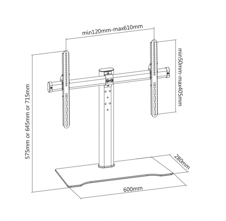 DELTACO bordstativ for tv, 32 DELTACO bordstativ for tv, 32