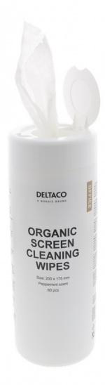 DELTACO Økologiske rengjøringskluter, 200x175 mm, 1 pakke à 60 stk DELTACO Økologiske rengjøringskluter, 200x175 mm, 1 pakke à 60 stk