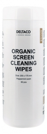 DELTACO Økologiske rengjøringskluter, 200x175 mm, 1 pakke à 60 stk DELTACO Økologiske rengjøringskluter, 200x175 mm, 1 pakke à 60 stk