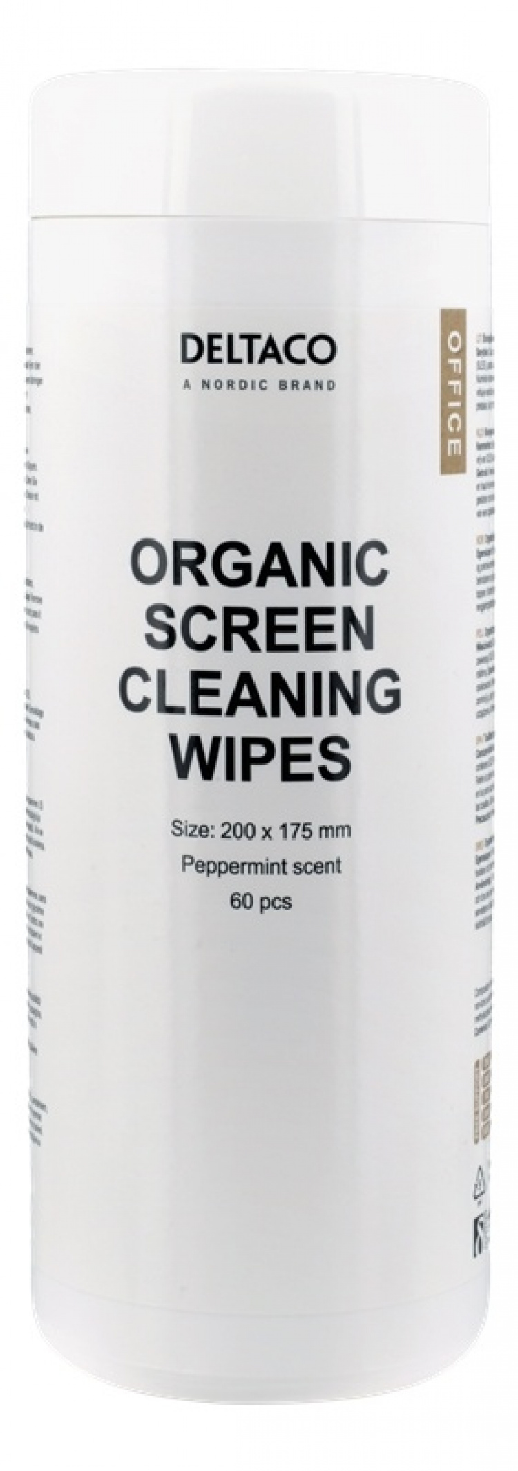 DELTACO Økologiske rengjøringskluter, 200x175 mm, 1 pakke à 60 stk DELTACO Økologiske rengjøringskluter, 200x175 mm, 1 pakke à 60 stk