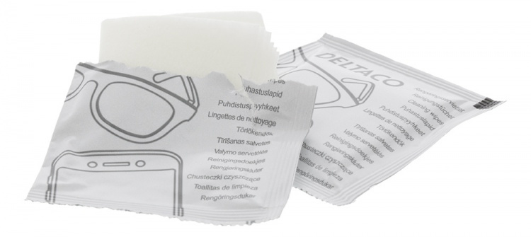 DELTACO Rengjøringskluter til kontoret, 1 pakke med 52 kluter