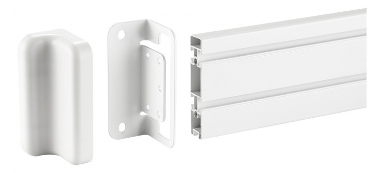 DELTACO Office, Slatwall Wall Mounting Plate DELTACO Office, Slatwall Wall Mounting Plate
