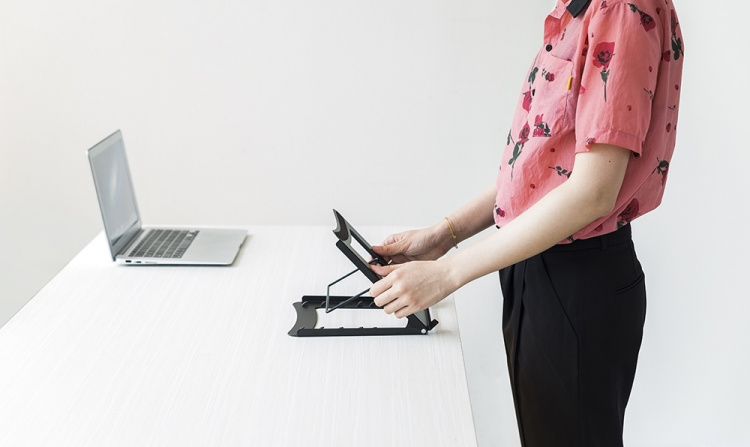 DELTACO Office, Foldable Laptop/Tablet Stand,5 positions DELTACO Office, Foldable Laptop/Tablet Stand,5 positions