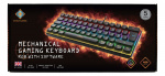 DELTACO GAMING mekanisk tastatur med 60% layout, RGB, røde brytere