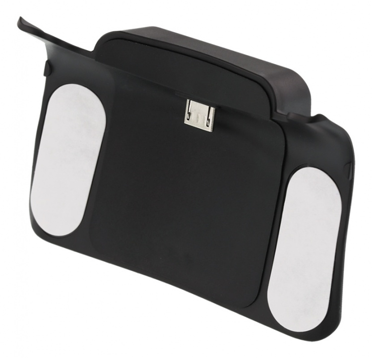 DELTACO GAMING qi-mottaker for trådløs lading for PS4-kontroller, svart