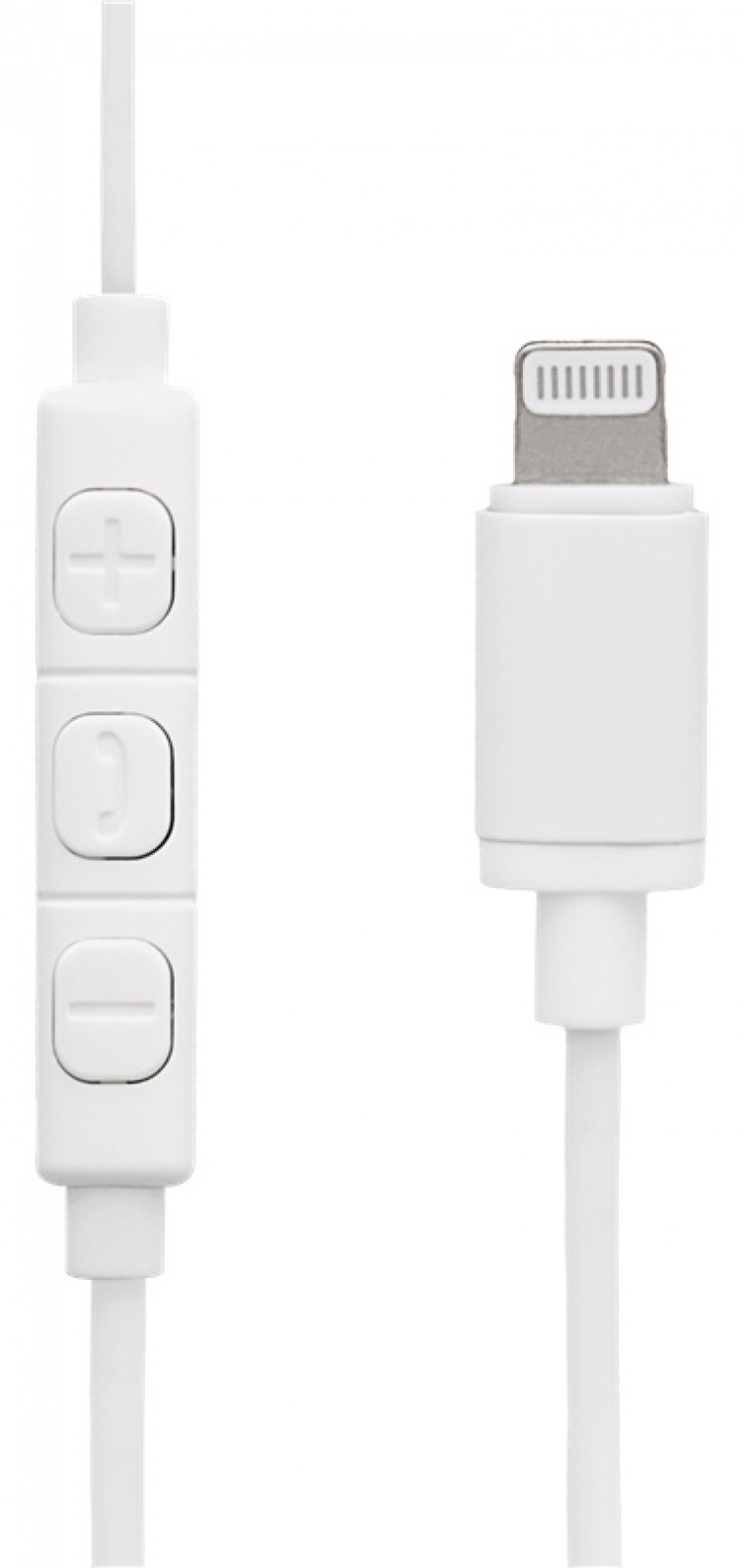 Streetz in-ear Lightning-hodesett, MFi, volumkontroll, fjernkontroll, hvit