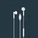 Streetz in-ear Lightning-hodesett, MFi, volumkontroll, fjernkontroll, hvit