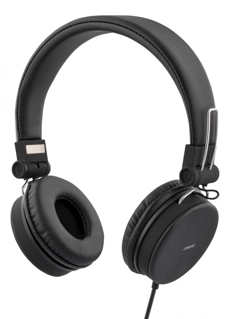 Streetz hodesett for smarttelefon, mikrofon, 1-knapp, 1,5 m, svart Streetz hodesett for smarttelefon, mikrofon, 1-knapp, 1,5 m, svart