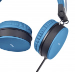 Streetz hodesett for smarttelefon, mikrofon, 1-knapp, 1,5m, blå