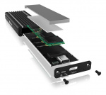 USB Type-CT-kabinett for M.2 NVMe SSD - RGB-belysning