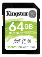 Kingston 64 GB SDXC Canvas Select Plus 100R C10 UHS-I U1 V10