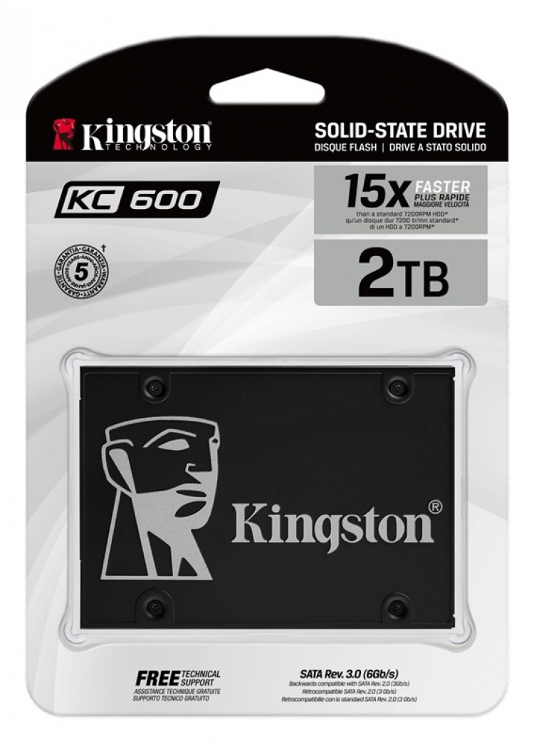 Kingston 2048 GB SSD KC600 SATA3 2.5