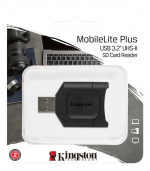 Kingston MobileLite Plus USB 3.1 SDHC/SDXC UHS-II-kortleser Kingston MobileLite Plus USB 3.1 SDHC/SDXC UHS-II-kortleser