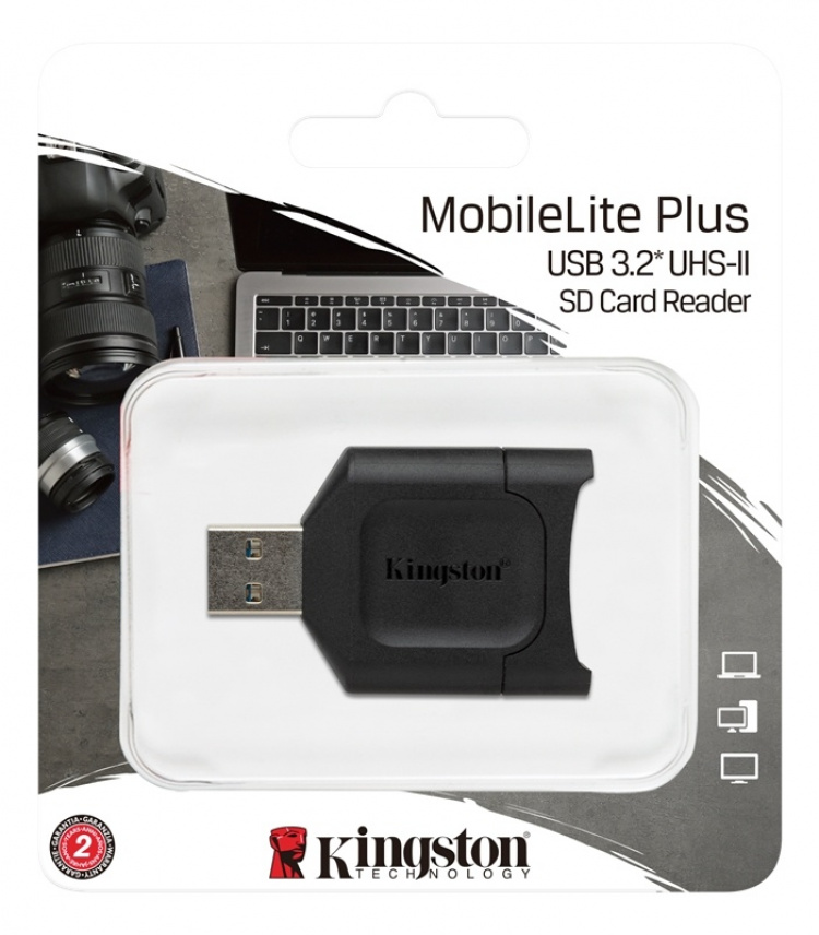 Kingston MobileLite Plus USB 3.1 SDHC/SDXC UHS-II-kortleser Kingston MobileLite Plus USB 3.1 SDHC/SDXC UHS-II-kortleser