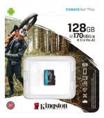 Kingston 128 GB microSDXC Canvas Go Plus 170R A2 U3 V30 uten adapter Kingston 128 GB microSDXC Canvas Go Plus 170R A2 U3 V30 uten adapter