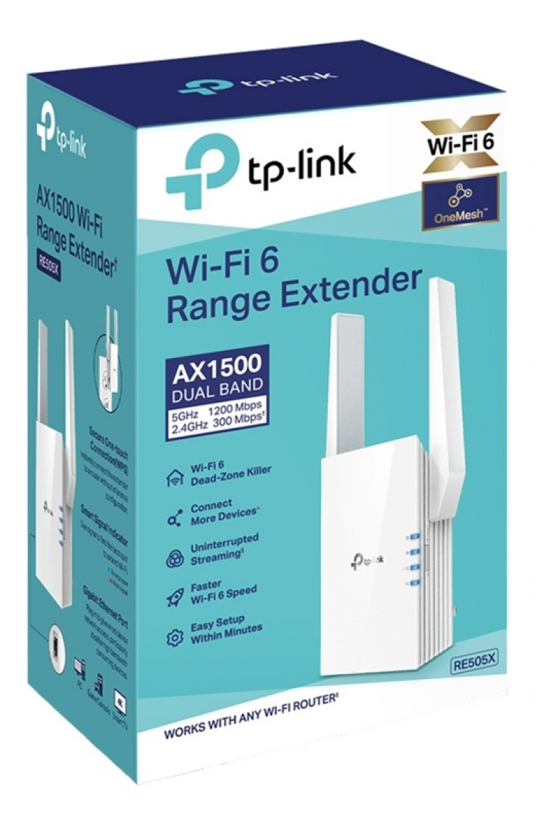 AX1500 Wi-Fi 6 Range Extender, Broadcom 1,5 GHz Tri-Core CPU, veggplugg AX1500 Wi-Fi 6 Range Extender, Broadcom 1,5 GHz Tri-Core CPU, veggplugg