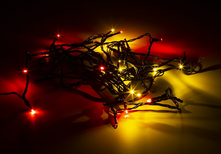 DELTACO SMART HOME WiFi-lyskjede, 5m, 40 led, adapter, IP44, RGB