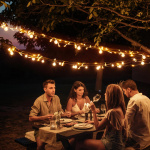 DELTACO SMART HOME WiFi lyskjede, 15m, 120 led, adapter,IP44,WW