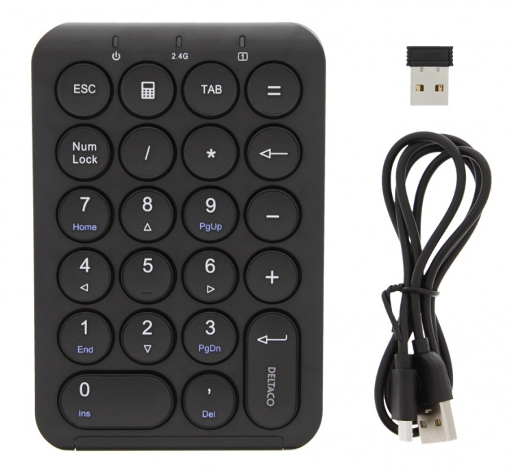 DELTACO TB-125 Trådløst numerisk tastatur
