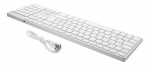 DELTACO bluetooth-tastatur i full størrelse, aluminium, oppladbart batteri,