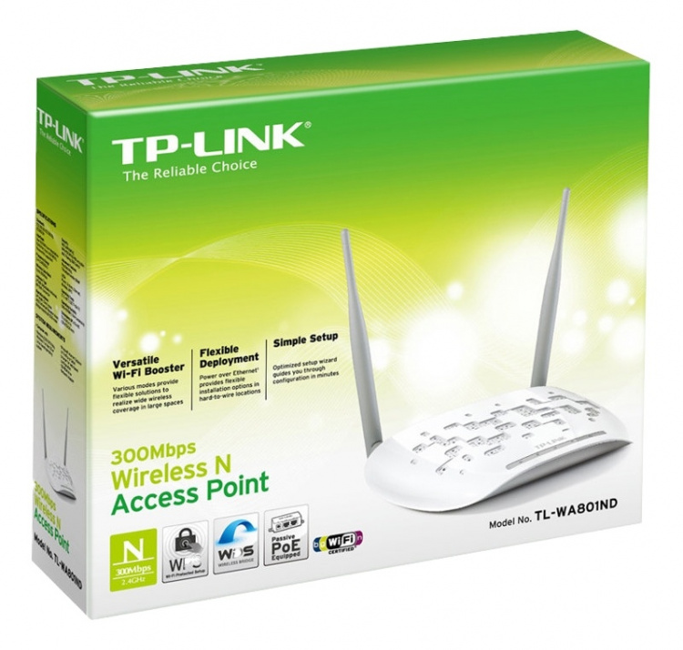 N300 Wi-Fi-tilgangspunkt, 300 Mbps ved 2,4 GHz, 802.11b/g/n, 1 10/100M P