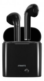 STREETZ True Wireless Grand semi-in-ear, ladeettui, svart