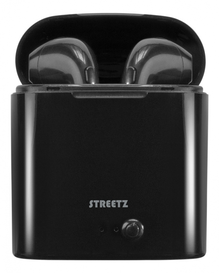 STREETZ True Wireless Grand semi-in-ear, ladeettui, svart
