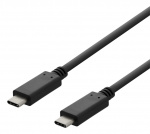 DELTACO USB 2.0-kabel, Type C - Type C, 2 m, svart DELTACO USB 2.0-kabel, Type C - Type C, 2 m, svart