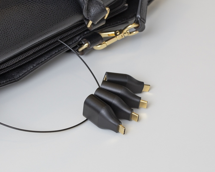 DELTACO OFFICE USB-C Adapter ring, mDP, DP, VGA, HDMI