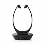 Nedis Trådløs TV hodetelefoner | RF, frequency 868 Mhz | In-Ear | Maksimal batteritid: 4.5 timer | 35 m | Digital lyd | Ladestasjon | Balanse kontroll | Sort Nedis Trådløs TV hodetelefoner | RF, frequency 868 Mhz | In-Ear | Maksimal batteritid: 4.5 timer | 35 m | Digital lyd | Ladestasjon | Balanse kontroll | Sort