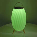 Nedis Bluetooth høyttaler med stemningslys | 6 timer | Ambiance Design | 60 W | Mono | RGB / Varm Hvit | IPX5 | Linkable | Grå / Hvit