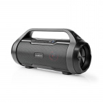 Nedis Bluetooth® Party Boombox | 6 timer | 2.0 | 80 W | Media avspilling: AUX / Micro SD / USB | IPX5 | Linkable | Bære håndtak | Party lys | Sort
