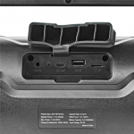 Nedis Bluetooth® Party Boombox | 6 timer | 2.0 | 80 W | Media avspilling: AUX / Micro SD / USB | IPX5 | Linkable | Bære håndtak | Party lys | Sort