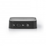 Nedis Bluetooth® Transceiver | Koblingsinngang: 1x AUX | Koblingsutgang: 1x AUX | SBC | Opptil 1 enhet | Opp til 6 timer | Automatisk avstengingsfunksjon | Sort