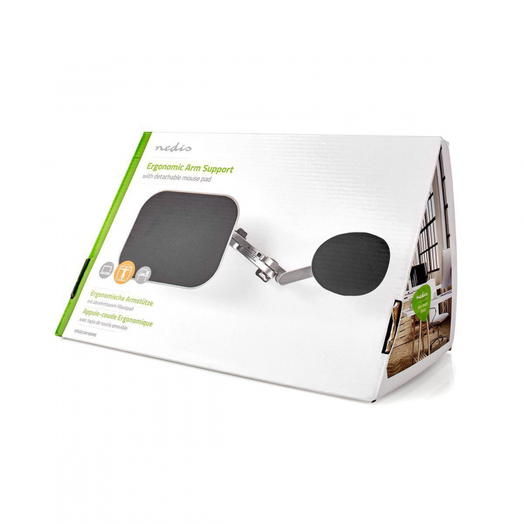 Nedis Armlene | Antall svingpunkter: 3 Pivotpunkt(er) | Lengden på underarmen: 150 | Maks. bæreevne: 5 kg | Dreievinkel: 90 ° | Med museplattform Nedis Armlene | Antall svingpunkter: 3 Pivotpunkt(er) | Lengden på underarmen: 150 | Maks. bæreevne: 5 kg | Dreievinkel: 90 ° | Med museplattform