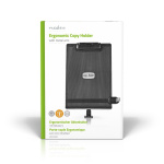 Nedis Kopier Holder | Klemme | passer for papirstørrelse: A4 | Adjustable Angle / Full Motion | Dreievinkel: 360 °