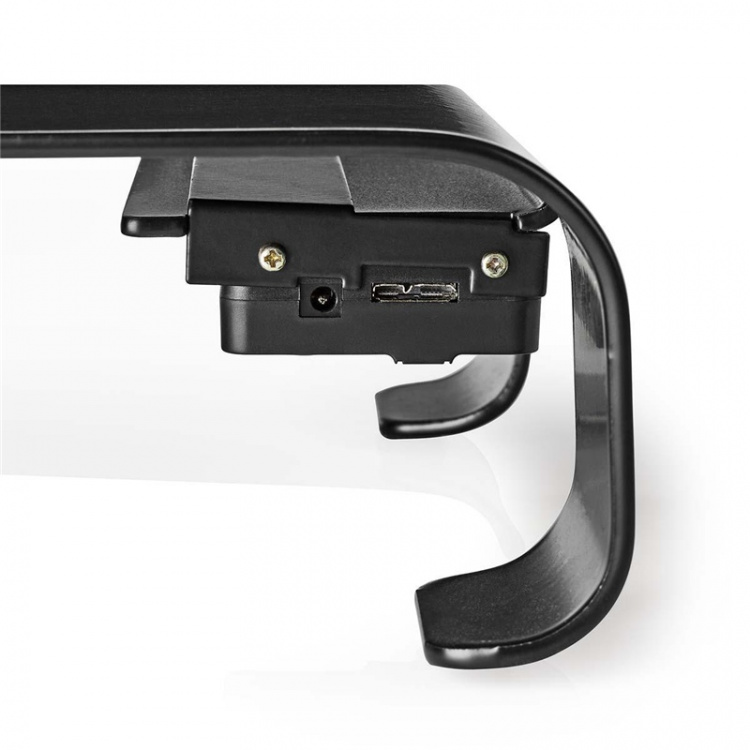 Nedis Monitor Stand | Ergonomisk: Yes | Maksimal bæreevne: 18 kg | Universal | USB-hub | Justerbar høyde: Nei