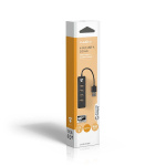 Nedis USB-hub | USB-A Male | 4x USB A Female | 4-Port port(s) | USB 2.0 | USB-Strøm