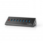 Nedis USB-hub | USB Micro-B Female | USB-A Female | 8-Port port(s) | QC3.0 / USB 3.2 Gen 1 | Nettstrøm drevet / USB-Strøm | 5 Gbps | 8x USB