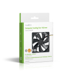 Nedis DC-vifte | DC | Vifte størrelse: 140 mm | 3-Pin | 24.9 dBA | Sort