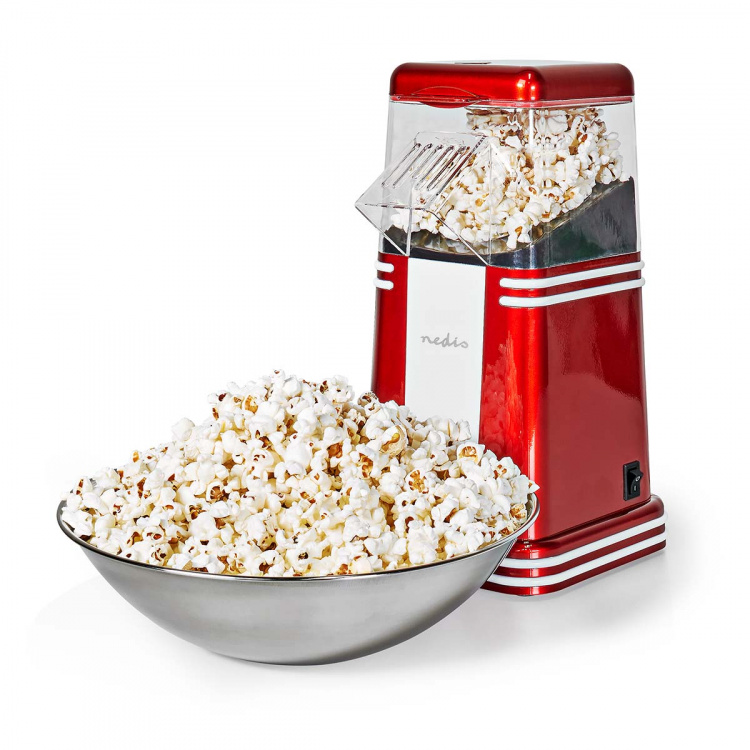 Nedis popcorn Maker | 1200 W | 2 - 4 min | Hvit / Rød Nedis popcorn Maker | 1200 W | 2 - 4 min | Hvit / Rød