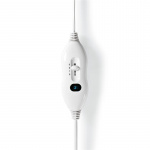 Nedis Elektrisk Teppe | Underblanket | 1 Person | 150 x 80 cm | 3 Varmeinnstillinger | Vaskbar | Overopphetings vern | Polyester / Syntetisk