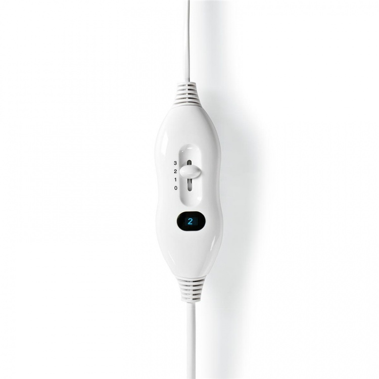 Nedis Elektrisk Teppe | Underblanket | 1 Person | 150 x 80 cm | 3 Varmeinnstillinger | Vaskbar | Overopphetings vern | Polyester / Syntetisk