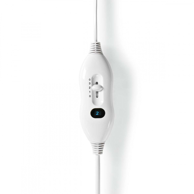 Nedis Elektrisk Teppe | Underblanket | 1 Person | 150 x 80 cm | 3 Varmeinnstillinger | Vaskbar | Overopphetings vern | Polyester / Syntetisk