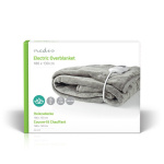 Nedis Elektrisk Teppe | Overblanket | 1 Person | 180 x 130 cm | 9 Varmeinnstillinger | 9 h | Vaskbar | Overopphetings vern | Digital regulator | Fleece