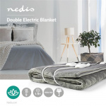 Nedis Elektrisk Teppe | Underblanket | 2 Personer | 160 x 140 cm | 9 Varmeinnstillinger | 9 h | Vaskbar | Overopphetings vern | Digital regulator | Fleece / Polyester Nedis Elektrisk Teppe | Underblanket | 2 Personer | 160 x 140 cm | 9 Varmeinnstillinger | 9 h | Vaskbar | Overopphetings vern | Digital regulator | Fleece / Polyester