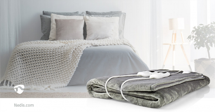 Nedis Elektrisk Teppe | Underblanket | 2 Personer | 160 x 140 cm | 9 Varmeinnstillinger | 9 h | Vaskbar | Overopphetings vern | Digital regulator | Fleece / Polyester Nedis Elektrisk Teppe | Underblanket | 2 Personer | 160 x 140 cm | 9 Varmeinnstillinger | 9 h | Vaskbar | Overopphetings vern | Digital regulator | Fleece / Polyester